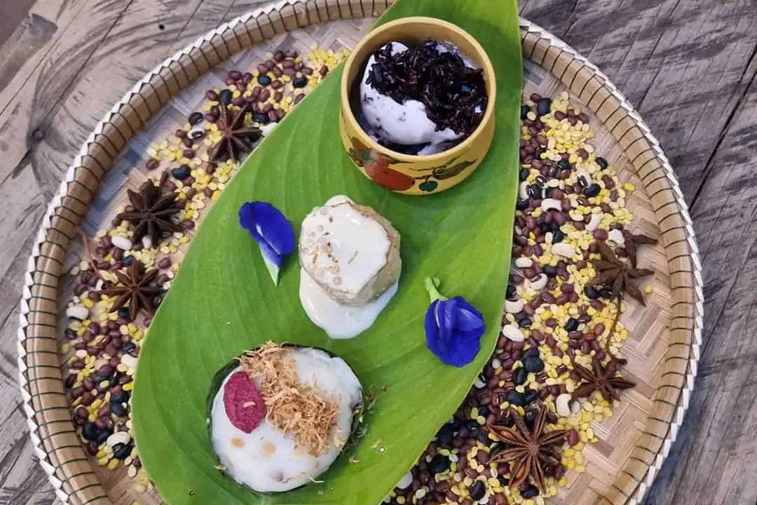 Pou Dessert in a Restaurant in Siem Reap