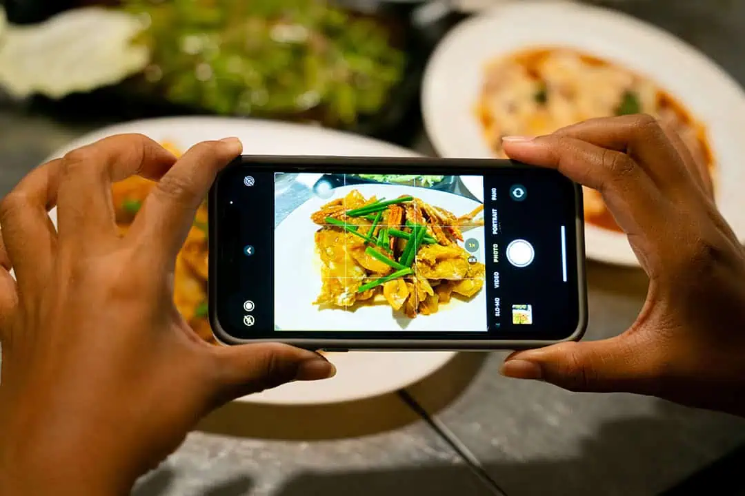 Taking Food Photo in Siem Reap Street Food Tour