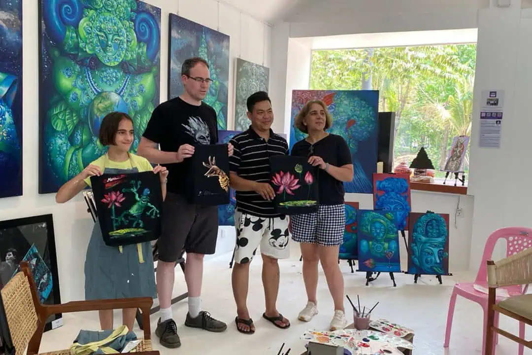 Painting at Siem Reap Art